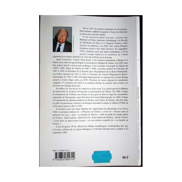 100 jours de guerre pour la paix. Paul German. Ed. Charles Corlet