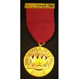 MÉDAILLE MAÇONNIQUE US EN OR 1949-1950