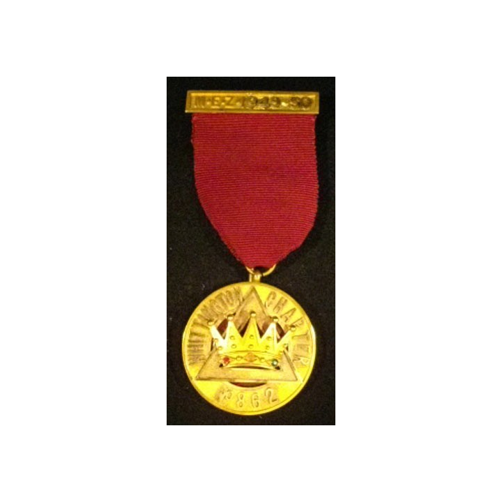 MÉDAILLE MAÇONNIQUE US EN OR 1949-1950