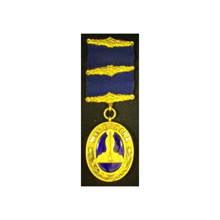 MEDAILLE MAÇONNIQUE ANGLAISE DE 1°SURVEILLANT WILTSHIRE