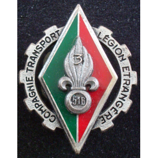 Insigne tradition du 3° escadron du 516° régiment du train 3-516° CTLE