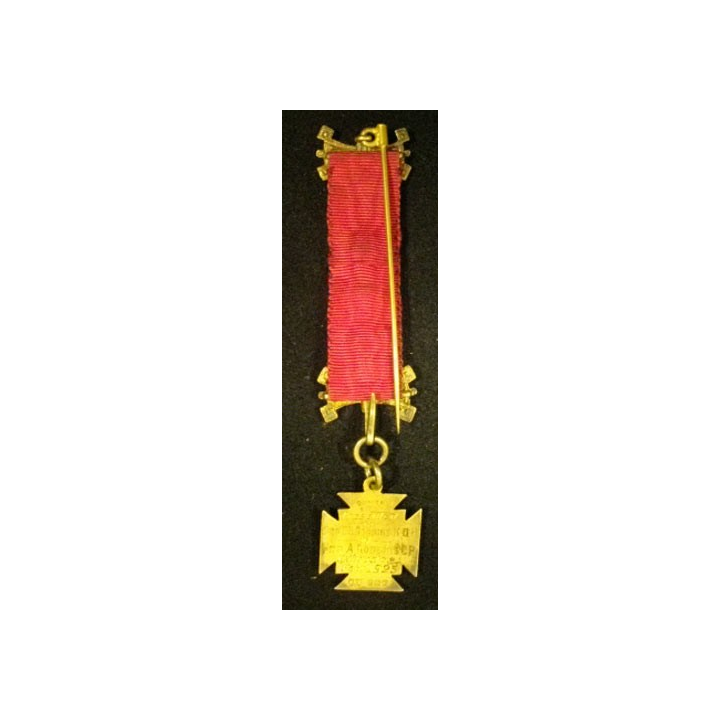 MÉDAILLE MAÇONNIQUE ANGLAISE MINIATURE RAOB 1925