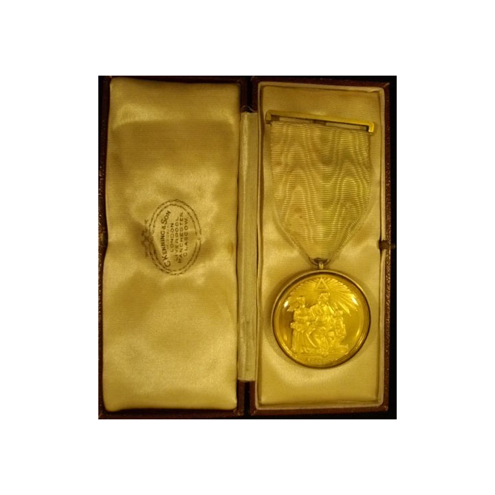 MÉDAILLE MAÇONNIQUE ANGLAISE RMIB RMIG 1932