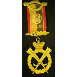 MÉDAILLE MAÇONNIQUE ANGLAISE SECRÉTAIRE RAOB 1934