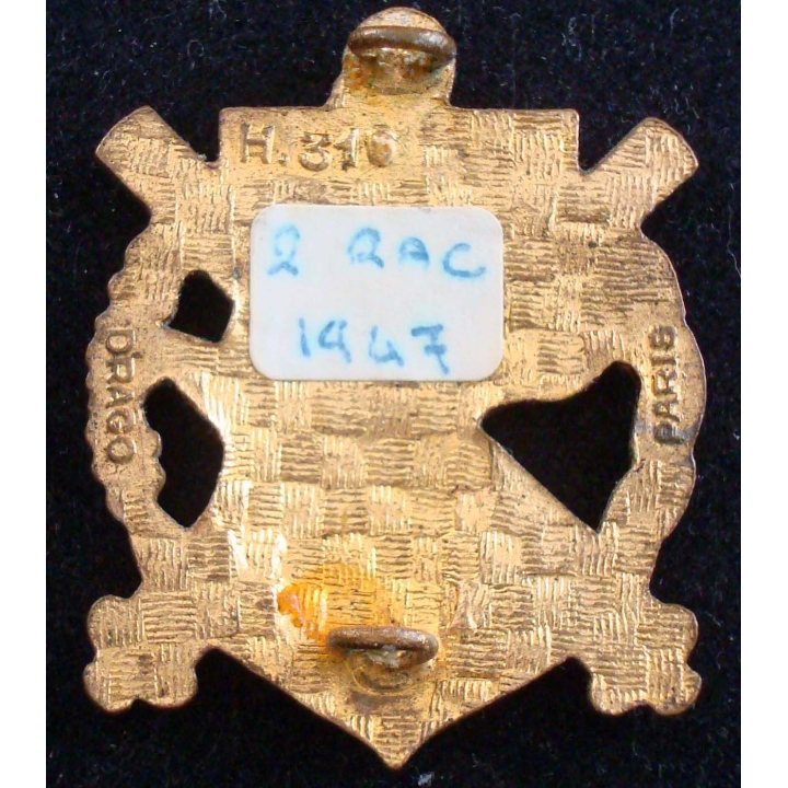 2° RAC 2° Régiment d'Artillerie coloniale DRAGO PARIS H 316