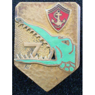 7° RAC 7° Régiment d'Artillerie coloniale DRAGO O METRA émail H 191