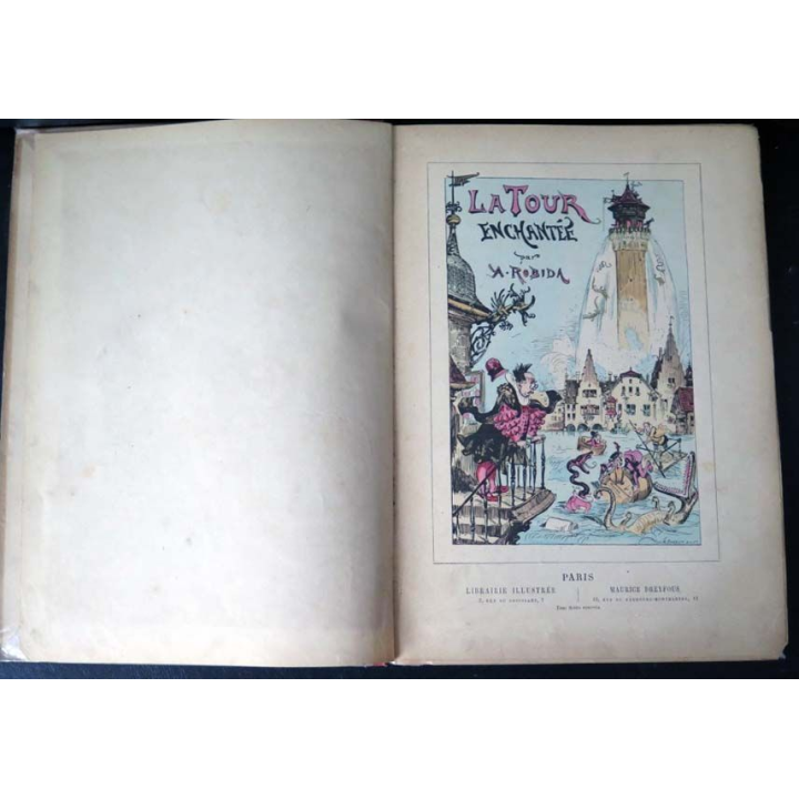 Vieux Livre La tour enchantée par A. Robida 1881