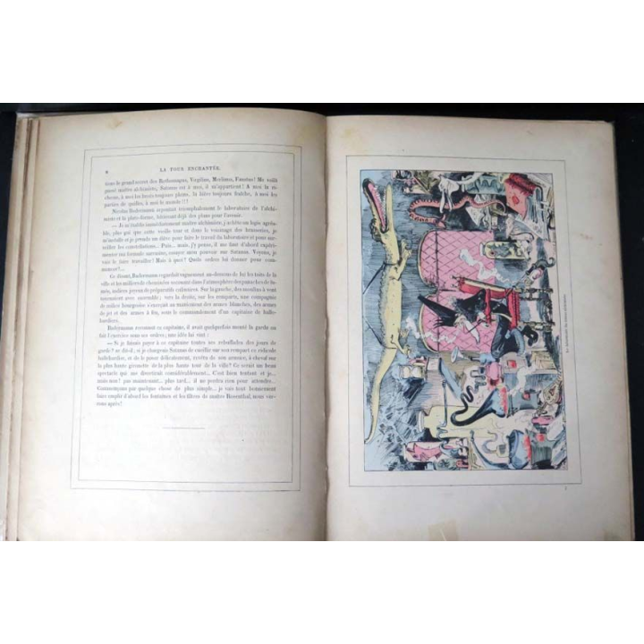 Vieux Livre La tour enchantée par A. Robida 1881