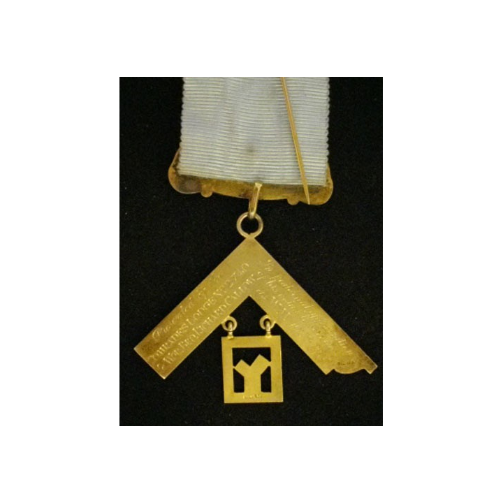 MÉDAILLE MAÇONNIQUE ANGLAISE VÉNÉRABLE MAÎTRE 1943
