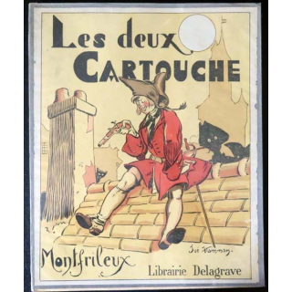 Vieux Livre Les deux cartouche par Montfrileux et A. Robida 1930