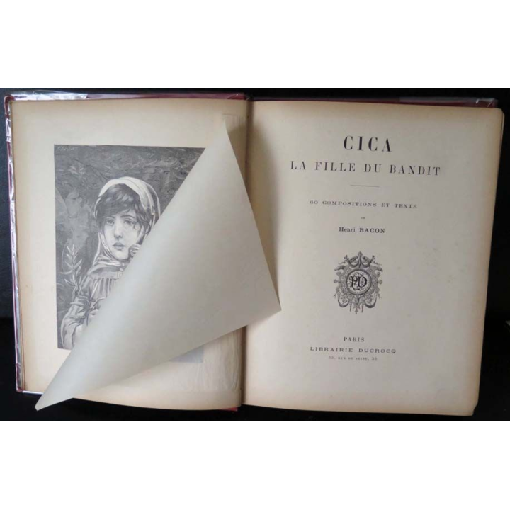 Vieux Livre Cica la fille du Bandit par H. Bacon