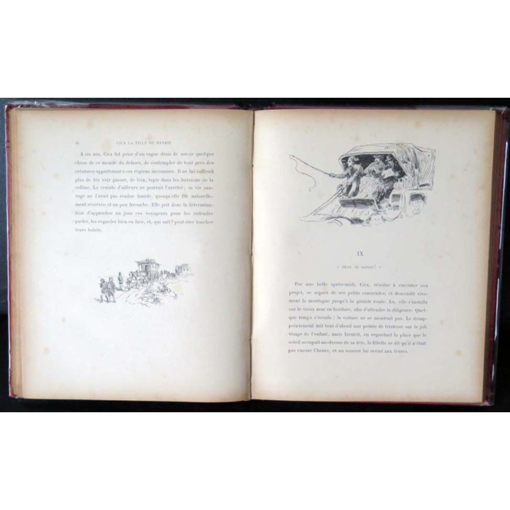Vieux Livre Cica la fille du Bandit par H. Bacon