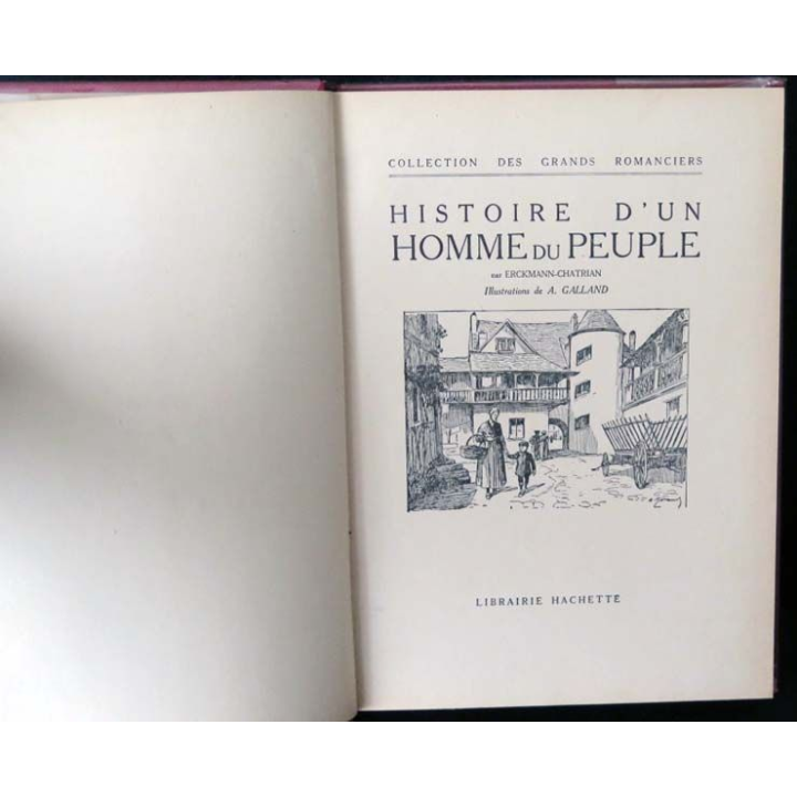 Vieux Livre Histoire d'un homme du peuple par Erckmann-Chatrian