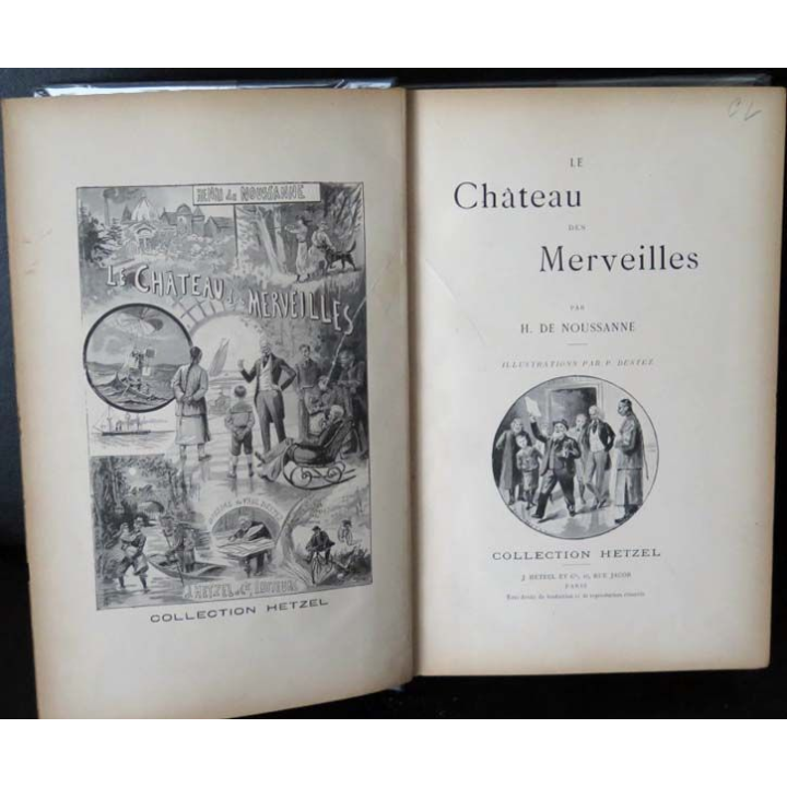 Vieux Livre le château des merveilles par Noussanne collection Hetzel