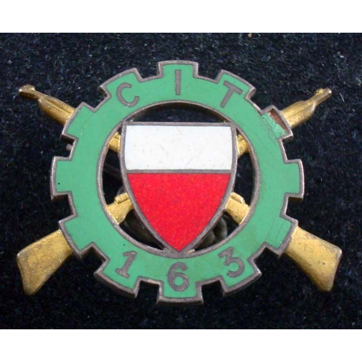 CIT 163 Centre d’Instruction du Train N° 163 DRAGO PARIS crest insigna