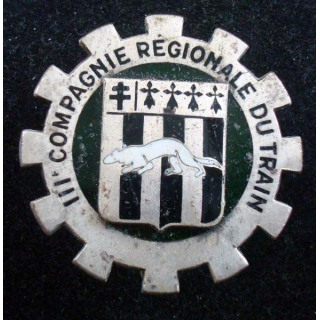 3° CRT 3° Cie Régionale du Train french crest insigna medals