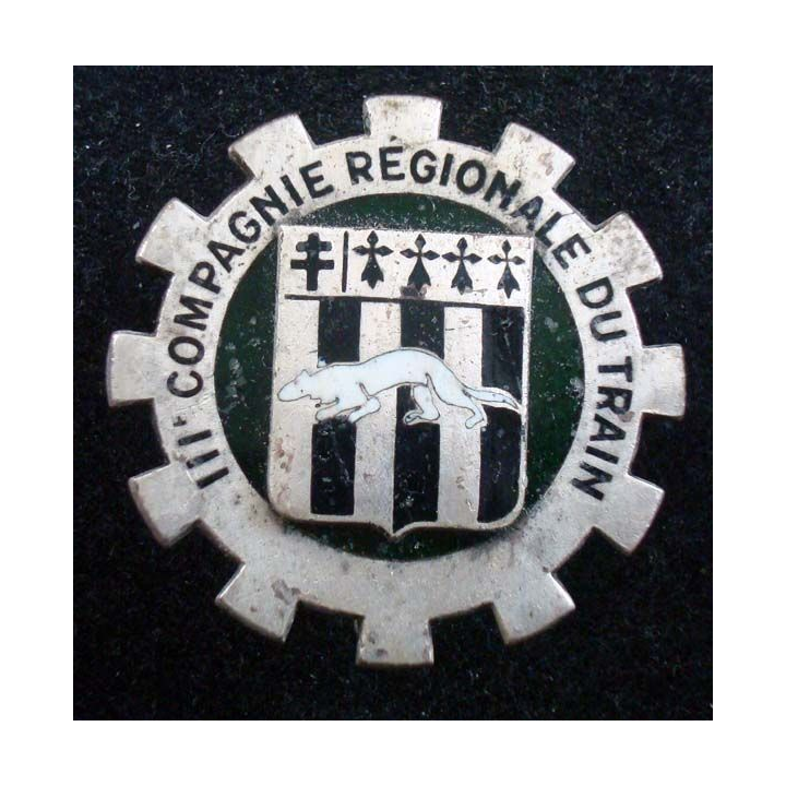 3° CRT 3° Cie Régionale du Train french crest insigna medals