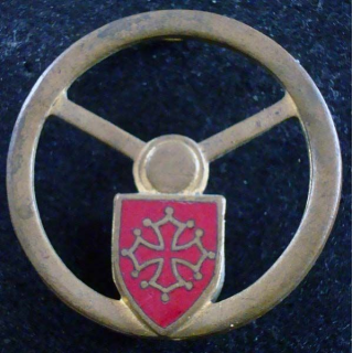 5° CRT Insigne métallique de conducteur d'élite DRAGO PARIS en émail