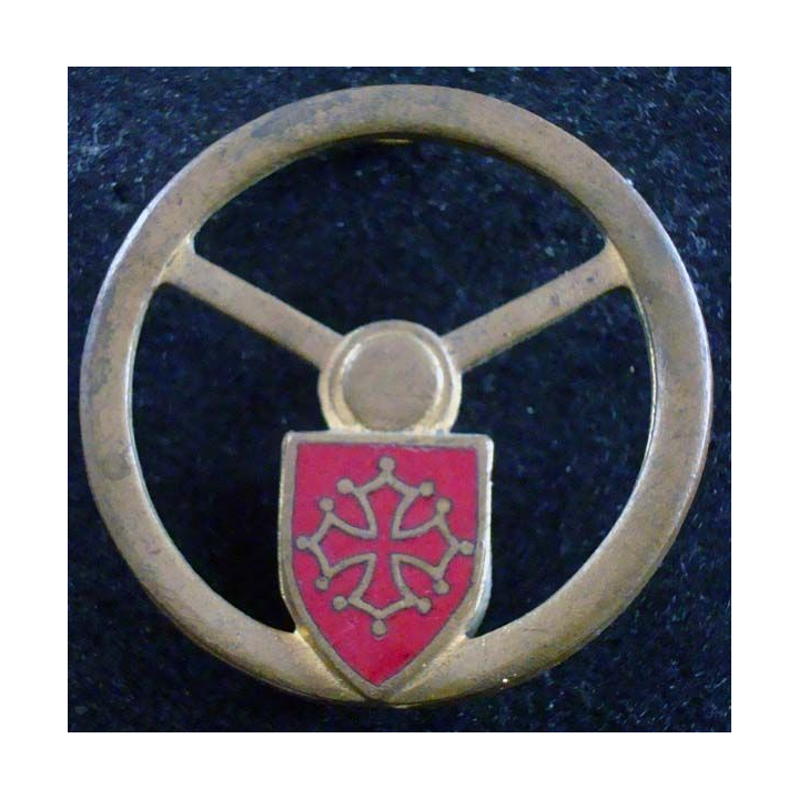 5° CRT Insigne métallique de conducteur d'élite DRAGO PARIS en émail