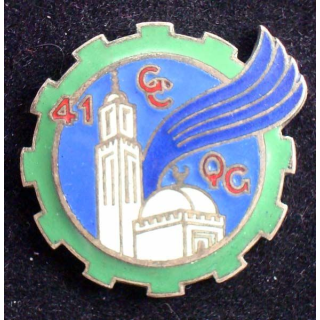 41° GCQG 41° Cie de cdt de Quartier Général DRAGO PARIS en émail