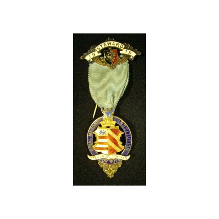 MÉDAILLE MAÇONNIQUE ANGLAISE RMIB 1919