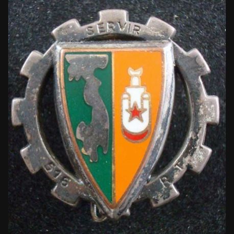 INSIGNE MILITAIRE - 516e RT - REGIMENT DU TRAIN- A. BERTRAND ATLAS - LC21