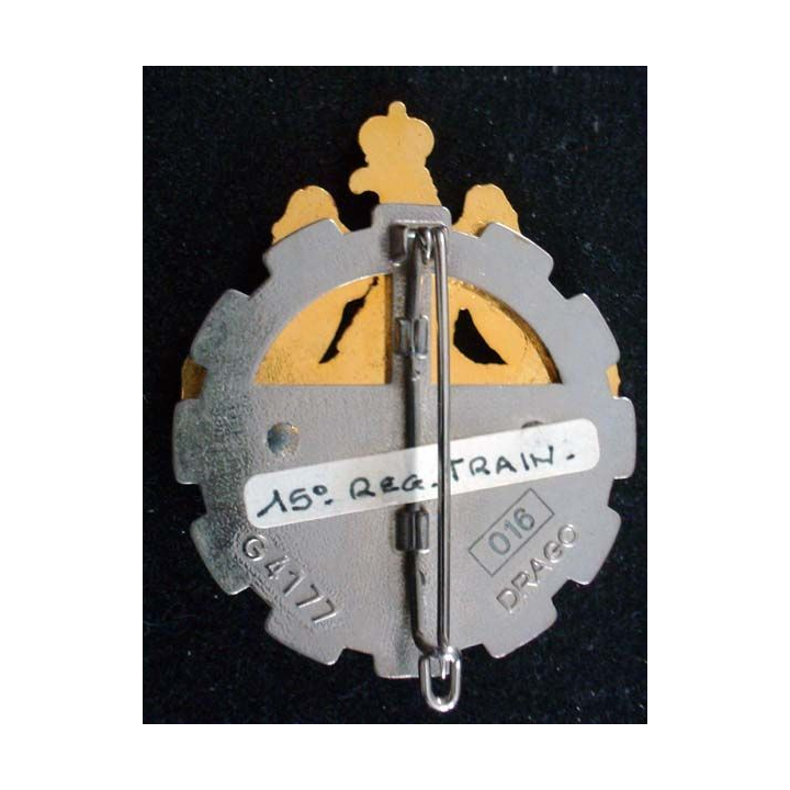 15° RT 15° Régiment du Train DRAGO PARIS G 4177 dorée numéroté