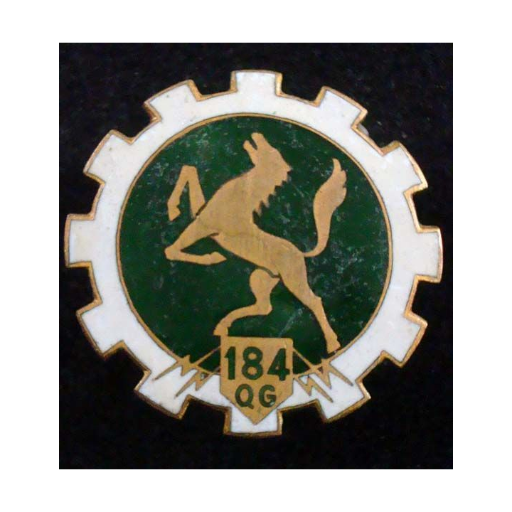 184° CQG 184° Cie de Quartier Général COURTOIS G. 891 en émail