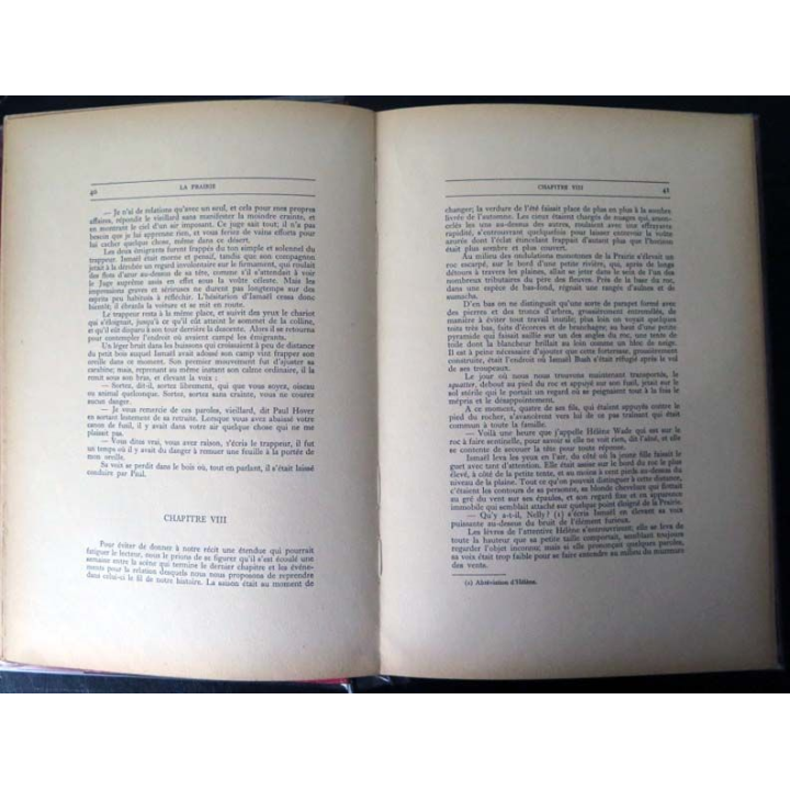 Vieux livres : La Prairie par F. Cooper aux Editions Paul Duval