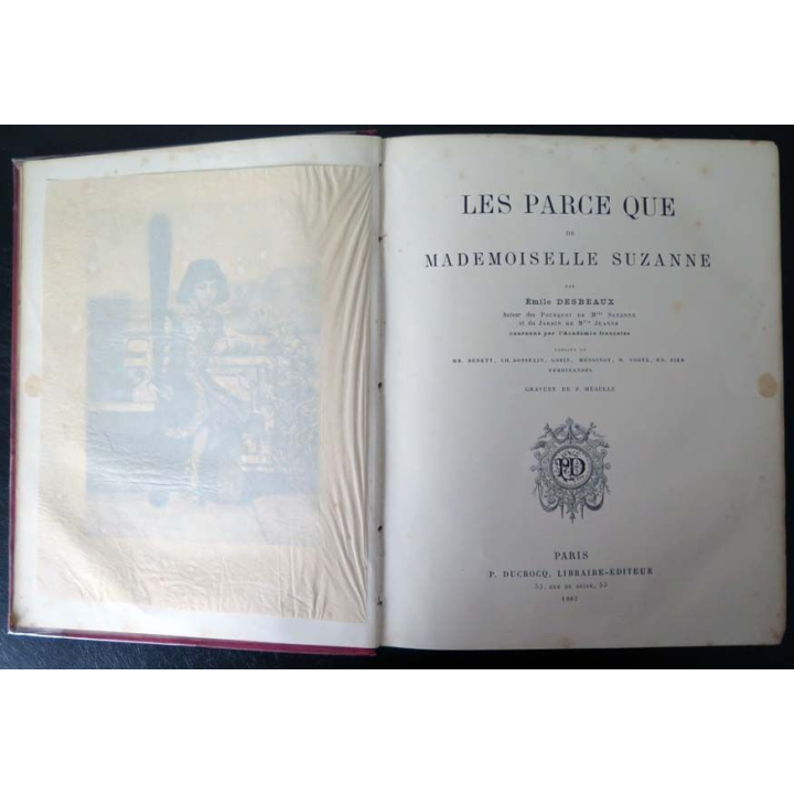 Vieux livres : Les Parce Que de Mademoiselle Suzanne par E. Desbeaux