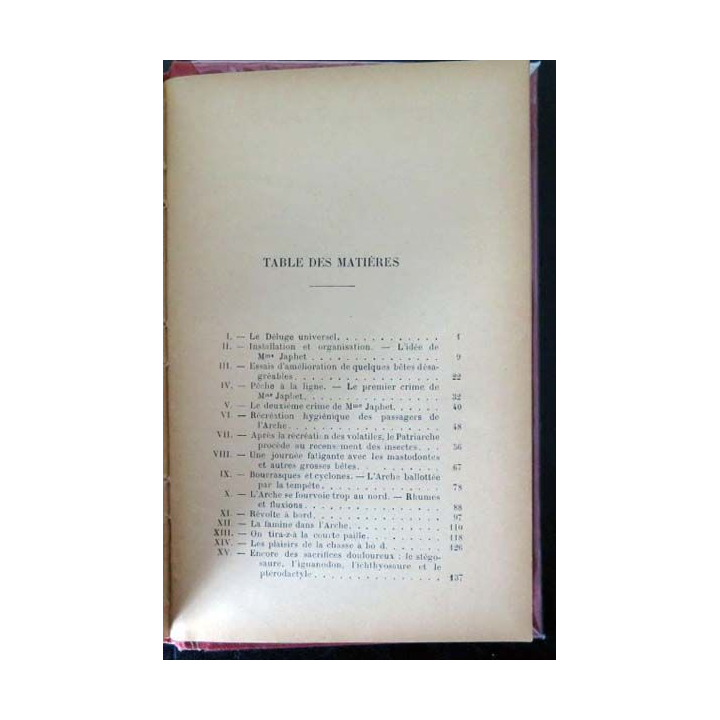 Vieux livres : La Famille Noë dans l'Arche de A. Robida 1922