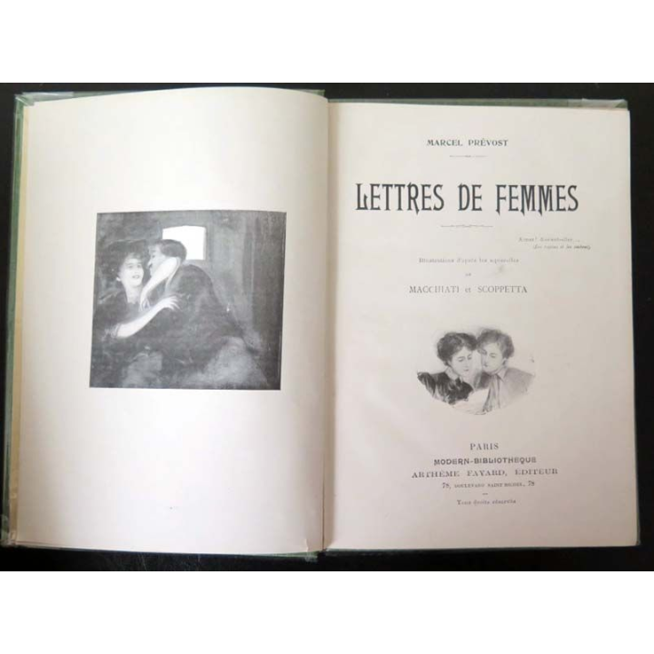 Vieux livres : Lettres de Femmes de Marcel Prévost Arthème Fayard