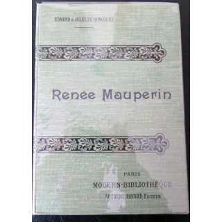 Vieux livres : Renée Mauperin de Edmond et Jules de Goncourt