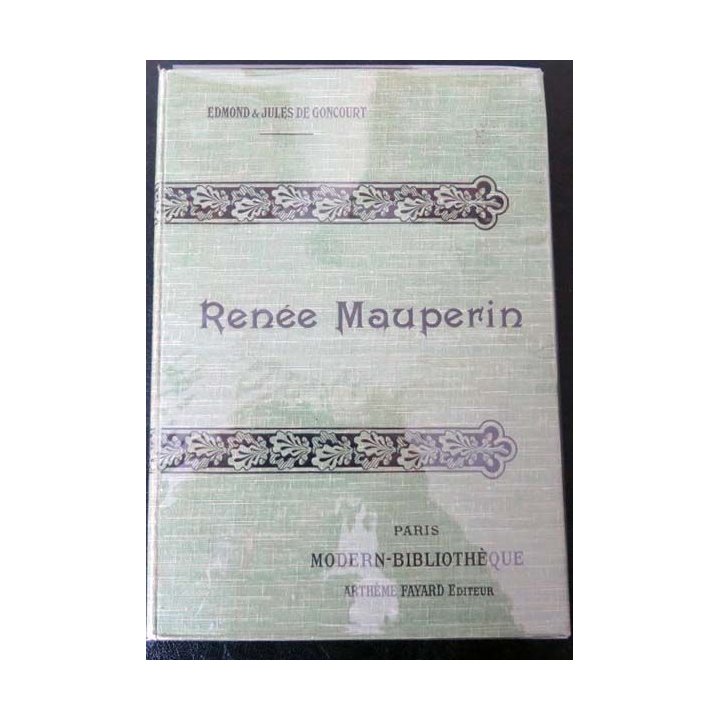 Vieux livres : Renée Mauperin de Edmond et Jules de Goncourt