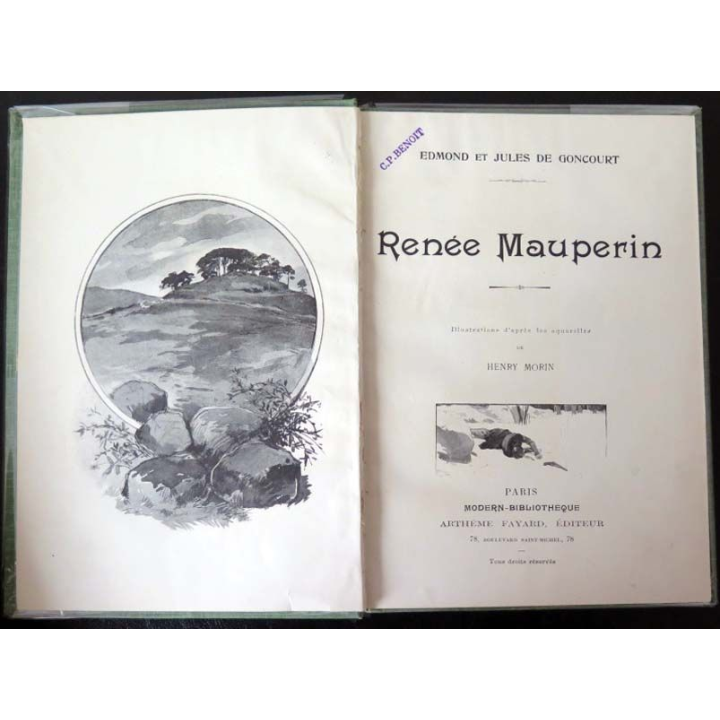 Vieux livres : Renée Mauperin de Edmond et Jules de Goncourt