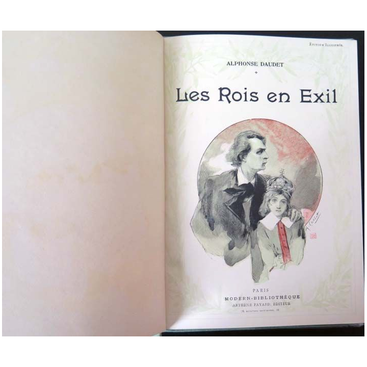 Vieux livres : Les Rois en Exil de Alphonse Daudet Arthème Fayard