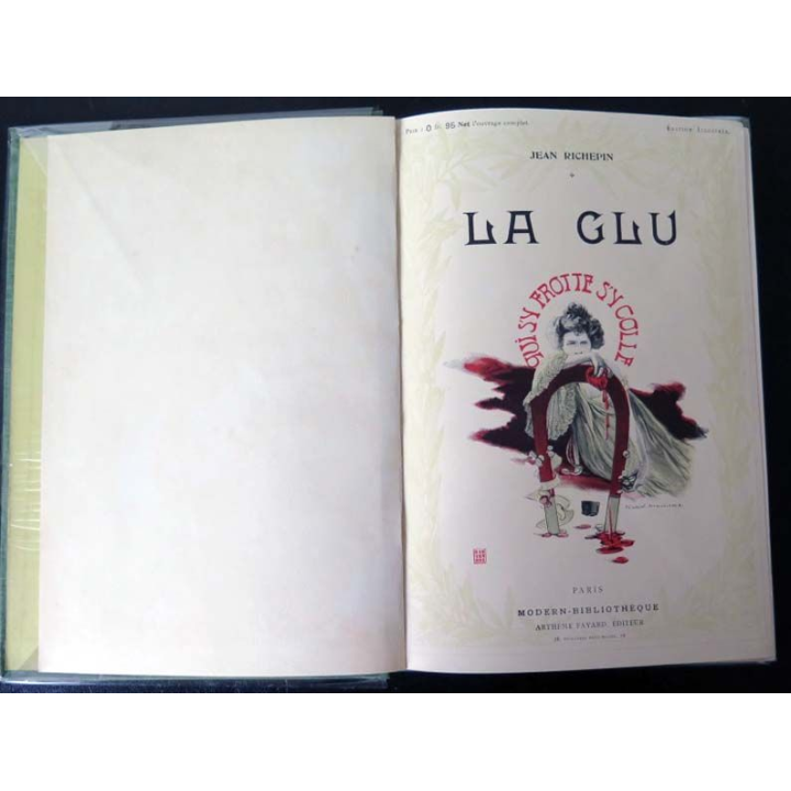 Vieux livres : La Glu par Jean Richepin aux Editions Arthème Fayard