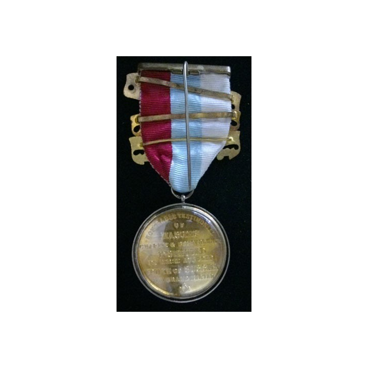 MÉDAILLE MAÇONNIQUE ANGLAISE RMIB RMIG 1952