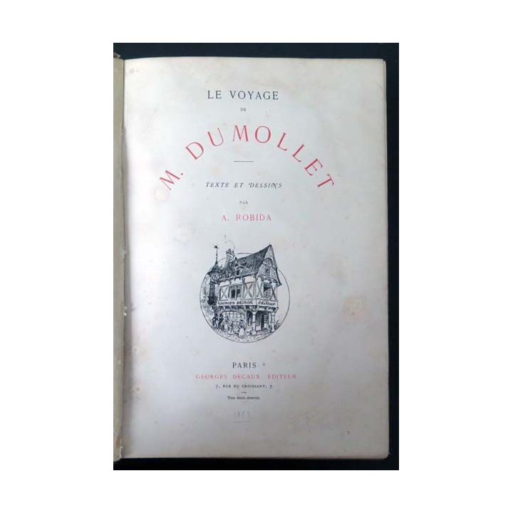 Vieux livres : Le Voyage de Mr Dumollet par Albert Robida