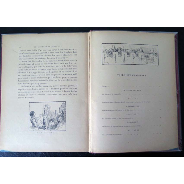 Vieux livres : Les Assiègés de Compiègne 1430 de A. Robida