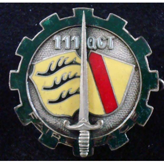 111° CQGT 111° Cie de QG du Territoire AREMAIL G. 1388 en émail