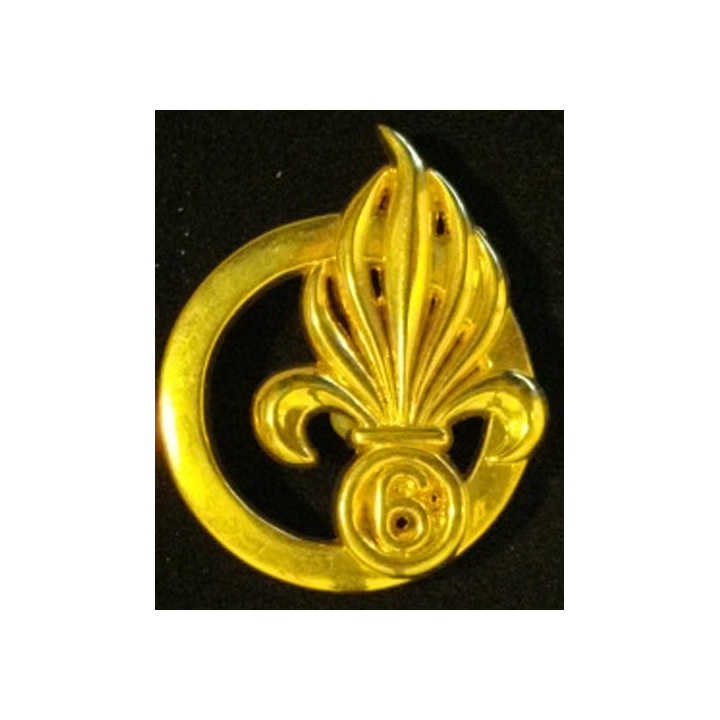 6° REG : 6° RÉGIMENT ÉTRANGER DU GÉNIE INSIGNE DE BÉRET