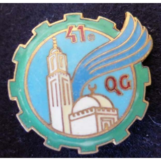 41° CQG 41° Cie de de Quartier Général DRAGO B Déposé en émail