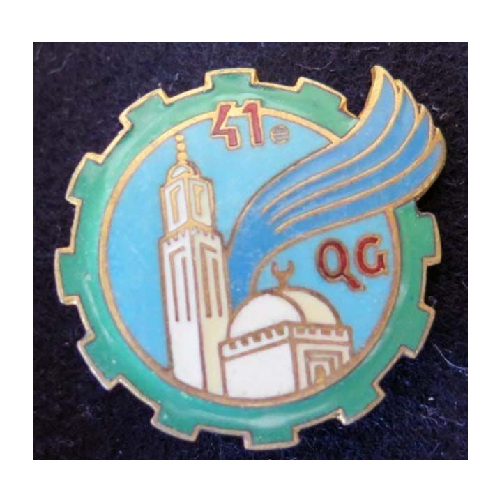 41° CQG 41° Cie de de Quartier Général DRAGO B Déposé en émail