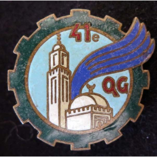 41° CQG 41° Cie de Quartier Général ANDRE MARDINI en émail (éclat)