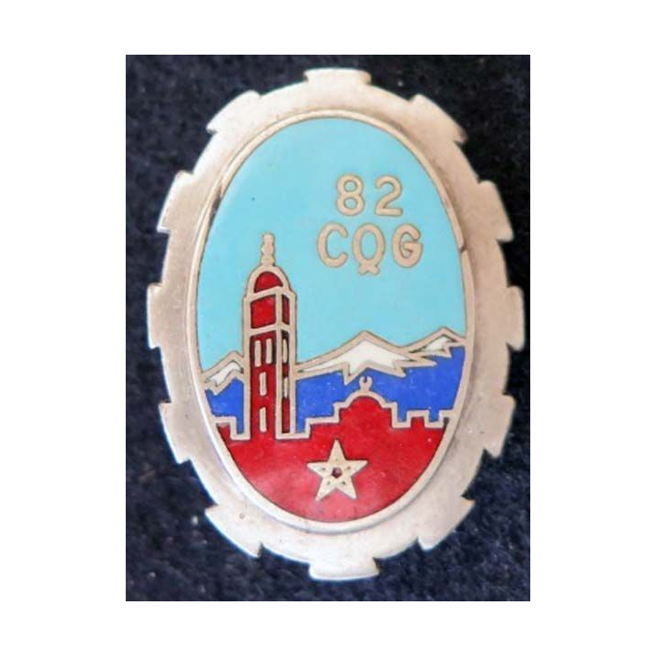 82° CQG 82° Cie de Quartier Général DRAGO PARIS en émail