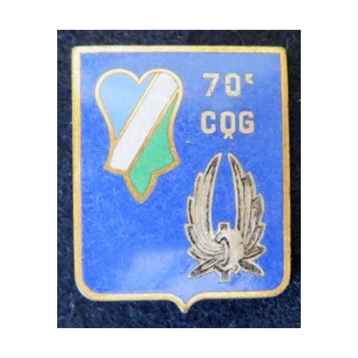 70° CQG 70° Cie de Quartier Général ALGER DRAGO PARIS en émail