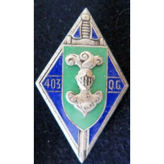 403° EQG 403° Esc de Quartier Général DRAGO PARIS G. 2028 en émail