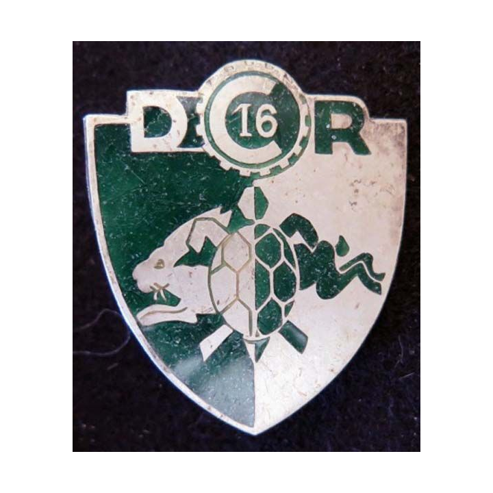 DCR 16° CA Détachement de Circulation Routière 16° CA Drago B émail