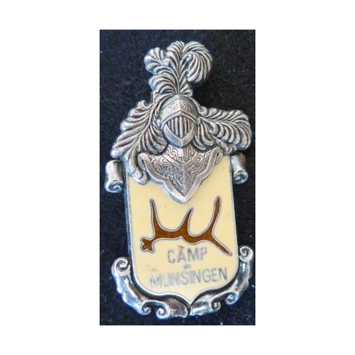 Camp de MUNSINGEN DELSART SENS en relief INSIGNE PAS CHER